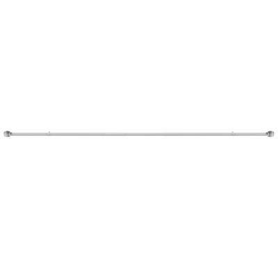 Hastings Home Curtain Rod, Silver With Cone Finials 6 Hastings Home Curtain Rod, Silver With Cone Finials - Image 6