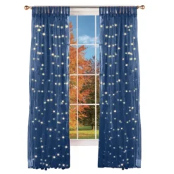 Collections Etc Light Up Magical Sheer Window Curtain Panel -Home Decoration Sale GUEST 3516a6db 5779 4f88 9ecd ad4c1b08df6a