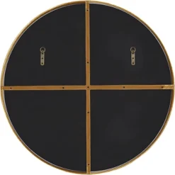 Uttermost Round Vanity Decorative Wall Mirror Vintage Beveled Edge Antiqued Gold Leaf Iron Frame 34" Wide For Bathroom Bedroom Living Room Home House -Home Decoration Sale GUEST 360729d8 6eaa 46c2 a599 1ddb23344f10