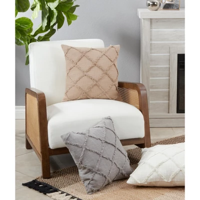 Saro Lifestyle Diamond Tufted Decorative Pillow Cover 3 Saro Lifestyle Diamond Tufted Decorative Pillow Cover - Image 3