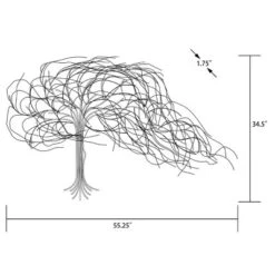 LuxenHome Black Metal Windy Tree Wall Decor -Home Decoration Sale GUEST 374fdcb0 c7bf 4c6a 8aed 4ae1ee745f93