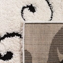 3'3"x5'3" Swirl Loomed Accent Rug Ivory/Black - Safavieh -Home Decoration Sale GUEST 389d2c93 99a0 4024 bb86 de13e8a7a96b
