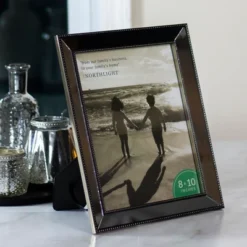 Northlight Black And Silver Mirrored Photo Frame For 8" X 10" Photo