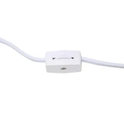 11.81" Traditional Petite Metal Stick Bedside Table Desk Lamp In Chrome With Fabric Shade Purple - Creekwood Home -Home Decoration Sale GUEST 3bb3e069 084c 4a04 8f61 9d25a0cabe6c 1