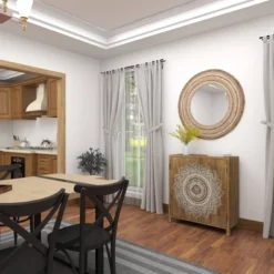 Wood Braided Frame Wall Mirror Beige - Olivia & May -Home Decoration Sale GUEST 3c70c53f 3590 446f a770 69635c628ae2