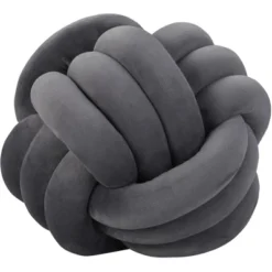 Mina Victory Sofia Infinite Knot Ball 13" X 13" Round Indoor Throw Pillow -Home Decoration Sale GUEST 3cb2078c 1bfe 448c 9d50 10e2a4befb32