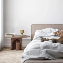 11.02" Mini Modern Ceramic Pastel Accent Bedside Table Desk Lamp With Matching Fabric Shade Tan - Simple Designs -Home Decoration Sale GUEST 3d4ea1d4 474d 4b36 99d6 272e3f70dafa