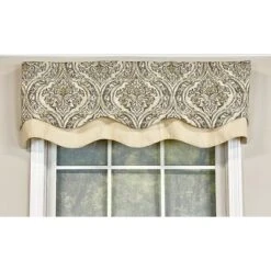 Diamond Damask Glory Window Valance 3in Rod Pocket Layered 50in X 16in By RLF Home 6 Diamond Damask Glory Window Valance 3in Rod Pocket Layered 50in X 16in By RLF Home -Home Decoration Sale GUEST 3d60c231 c8fe 41f8 b9f7 31676bd5d645