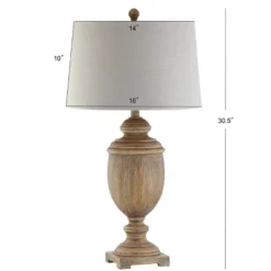 30.5" Kennedy Resin Table Lamp (Includes LED Light Bulb) Brown - JONATHAN Y -Home Decoration Sale GUEST 3d64db87 bc11 4834 a6ed e43fabbc09b1