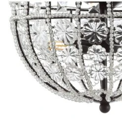 12" LED Metal/Acrylic Crystal Flower Semi Flush Mount Black/Clear - Jonathan Y 5 12" LED Metal/Acrylic Crystal Flower Semi Flush Mount Black/Clear - Jonathan Y -Home Decoration Sale GUEST 3e9304bf 2d7a 45f9 a19e 7052a30bbd5d