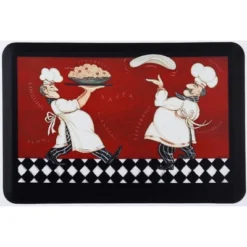 Pizza Pasta Chefs Designer Chef Oil & Stain Resistant Anti-Fatigue Kitchen Floor Mat -Home Decoration Sale GUEST 40b38f8c 410c 4df8 a14c e7b66a726f0e