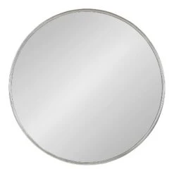 30" Caskill Round Wall Mirror Silver - Kate & Laurel All Things Decor