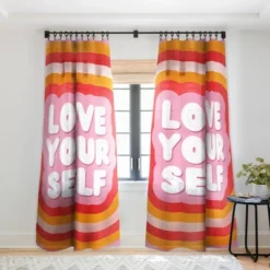 Showmemars Love Yourself Retro Type Single Panel Sheer Window Curtain - Society 6 11 Showmemars Love Yourself Retro Type Single Panel Sheer Window Curtain - Society 6 -Home Decoration Sale GUEST 42a03724 e9cd 4ad8 bddc 6d05f3abcfc4