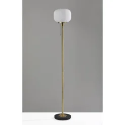 Hazel Floor Lamp Antique Brass - Adesso