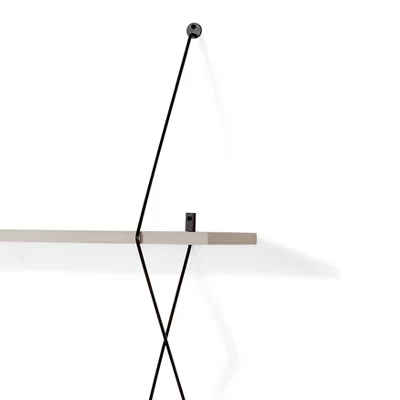 38.5" X 31.5" Two-Tier Wire Bracket Shelves - Danya B. 2 38.5" X 31.5" Two-Tier Wire Bracket Shelves - Danya B. - Image 2