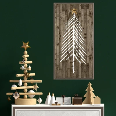 14" X 26" Wooded Whimsy I Tree By Grace Popp Framed Canvas Wall Art - Amanti Art 3 14" X 26" Wooded Whimsy I Tree By Grace Popp Framed Canvas Wall Art - Amanti Art - Image 3