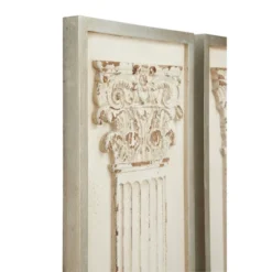Vintage Wood Greek Columns Wall Decor Set Of 2 White - Olivia & May -Home Decoration Sale GUEST 44368ba1 309b 4a11 a107 66a7a4622058