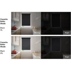 Linen Avenue Custom Cordless Cassette 1% Solar Roller Shade, Group 1 -Home Decoration Sale GUEST 4549e36d 8af7 4101 af5f f551324b5ae2