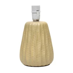 11.02" Mini Modern Ceramic Pastel Accent Bedside Table Desk Lamp With Matching Fabric Shade Tan - Simple Designs -Home Decoration Sale GUEST 4549f6c8 5fdd 4886 a0dc e15b4b564506