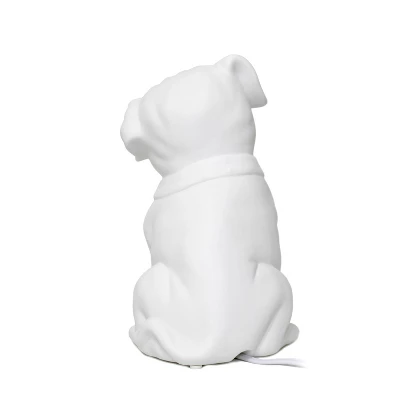 Porcelain Puppy Dog Shaped Table Lamp White - Elegant Designs 4 Porcelain Puppy Dog Shaped Table Lamp White - Elegant Designs - Image 4