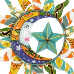 Metal Sun And Moon Indoor Outdoor Iron Wall Decor With Abstract Patterns - Olivia & May 32 Metal Sun And Moon Indoor Outdoor Iron Wall Decor With Abstract Patterns - Olivia & May -Home Decoration Sale GUEST 4618924c d8be 4d4b 9c41 9142f0ce1381