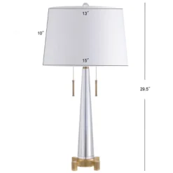 29.5" Crystal Zoe Table Lamp (Includes LED Light Bulb) Clear - JONATHAN Y -Home Decoration Sale GUEST 46d44403 6464 4e6f b2c3 7aaf2d0cbd16