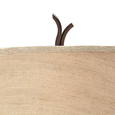 Franklin Iron Works Rustic Floor Lamp With Table 63.5" Tall Wood Twisted Iron Base Linen Empire Shade For Living Room Reading Bedroom 2 Franklin Iron Works Rustic Floor Lamp With Table 63.5" Tall Wood Twisted Iron Base Linen Empire Shade For Living Room Reading Bedroom - Image 2