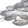 Amaia Pewter School Of Fish Wall Art Silver - StyleCraft