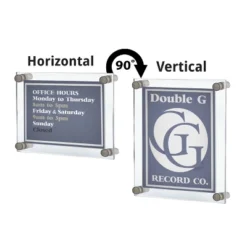 Azar Displays Floating Acrylic Wall Frame With Silver Stand Off Caps: 18" X 24" Graphic Size, Overall Frame Size: 22" X 28" -Home Decoration Sale GUEST 484fa491 2f28 4d52 b771 c1d32309df79