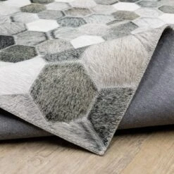 Marcel Geometric Block Animal Print Area Rug White/Gray - Captiv8e Designs -Home Decoration Sale GUEST 4988b896 2367 4365 9b1b 020faac44ba4