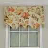 RLF Home Casa Di Fiori Window Treatment Regal Premium Quality Valance 3" Rod Pocket 50" X 17" Cameo Cream