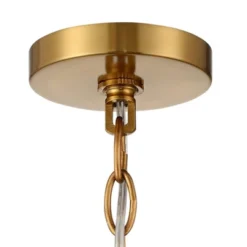 Vienna Full Spectrum Luxum Burnished Brass Chandelier 18 3/4" Wide Modern Tiered Crystal 6-Light Fixture For Dining Room House Foyer Kitchen Island -Home Decoration Sale GUEST 4c414a1d a05f 4e44 ac48 7924ff28bbae