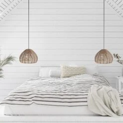 12.75" 1-Light Gloriana Pendant Rattan Brown - River Of Goods -Home Decoration Sale GUEST 4cbc7b59 0668 49b7 908c a289245150d0