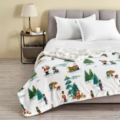Great Bay Home Velvet Plush Fleece Reversible Warm And Cozy Holiday Throw -Home Decoration Sale GUEST 4f6241f8 6532 4301 b2e0 0efd7ade4c89