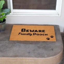 BirdRock Home Friendly Pooch Coir Front Door & Entry Doormat - 18" X 30" -Home Decoration Sale GUEST 50015c1d 6444 4e8c be81 216cc62e0548
