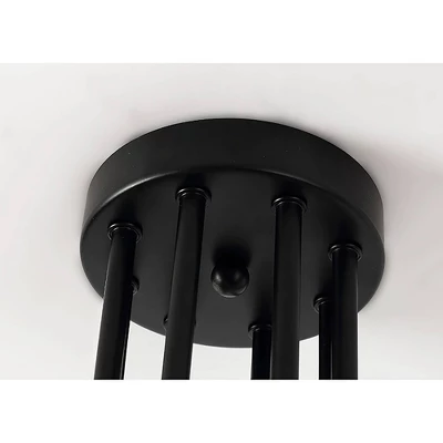 13" X 26" X 9" 8-Light Electodyte Pendant Black - Warehouse Of Tiffany 3 13" X 26" X 9" 8-Light Electodyte Pendant Black - Warehouse Of Tiffany - Image 3