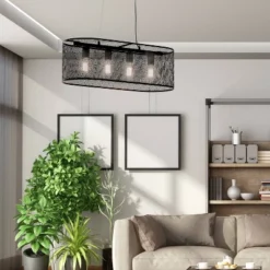 30" 4-Light Gianna Chandelier Black - River Of Goods -Home Decoration Sale GUEST 527359a2 25f7 4790 8712 a73c76b75c3c