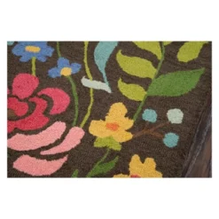 2'3"x8' Floral Tufted Runner Brown - Momeni -Home Decoration Sale GUEST 549c91b6 65eb 436b b65f 745d3cd4de9c