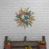 Metal Sun And Moon Indoor Outdoor Iron Wall Decor With Abstract Patterns - Olivia & May