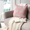 Bunny Hop Knit Pillow - Blossom/Vanilla Grey - 20" X 20" - Safavieh