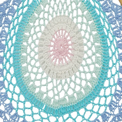 Set Of 3 Cotton Macrame Handmade Woven Dreamcatcher Wall Decors With Fringe Tassels - Olivia & May 6 Set Of 3 Cotton Macrame Handmade Woven Dreamcatcher Wall Decors With Fringe Tassels - Olivia & May - Image 6