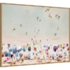 Ventura Beach By Krista Broadway Framed Canvas Wall Art Print - Amanti Art
