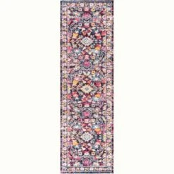 Modern Persian Boho Floral Area Rug - JONATHAN Y