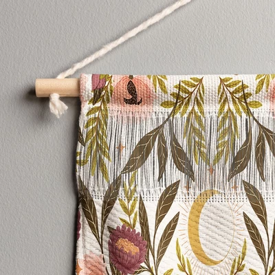 Avenie Countryside Garden Moth Fiber Wall Hanging - Society6 2 Avenie Countryside Garden Moth Fiber Wall Hanging - Society6 - Image 2