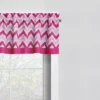Bacati - MixNMatch Pink Chevron Zigzag Window Valance