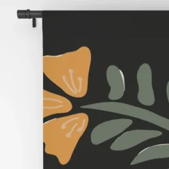 Miho TROPICAL Floral Night 84" X 50" Single Panel Blackout Window Curtain - Deny Designs -Home Decoration Sale GUEST 59a82020 b582 4847 bf29 3f2bc12e129b