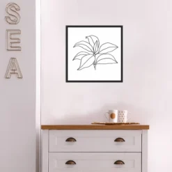 16" X 16" Foliage Contour III By Annie Warren Framed Canvas Wall Art - Amanti Art -Home Decoration Sale GUEST 5a134575 892d 44b2 a24f 6a7763247757