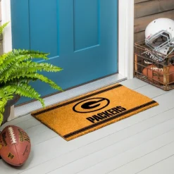 Evergreen Green Bay Packers Logo Turf Mat, Brown- 28 X 16 Inches Indoor Outdoor Doormat -Home Decoration Sale GUEST 5a25e2ce 8f3a 4890 a6be 8b9a6abb97f9