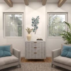 Metal Leaf Wall Decor With Gold Accent Blue - Olivia & May -Home Decoration Sale GUEST 5b1e4385 bae0 4a03 8e94 deccaf049c62