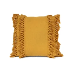 20"x20" Oversize Modern Tassel Square Throw Pillow - Lush Décor -Home Decoration Sale GUEST 5c7d4d35 cc2d 4ea6 a662 f875a006ea14